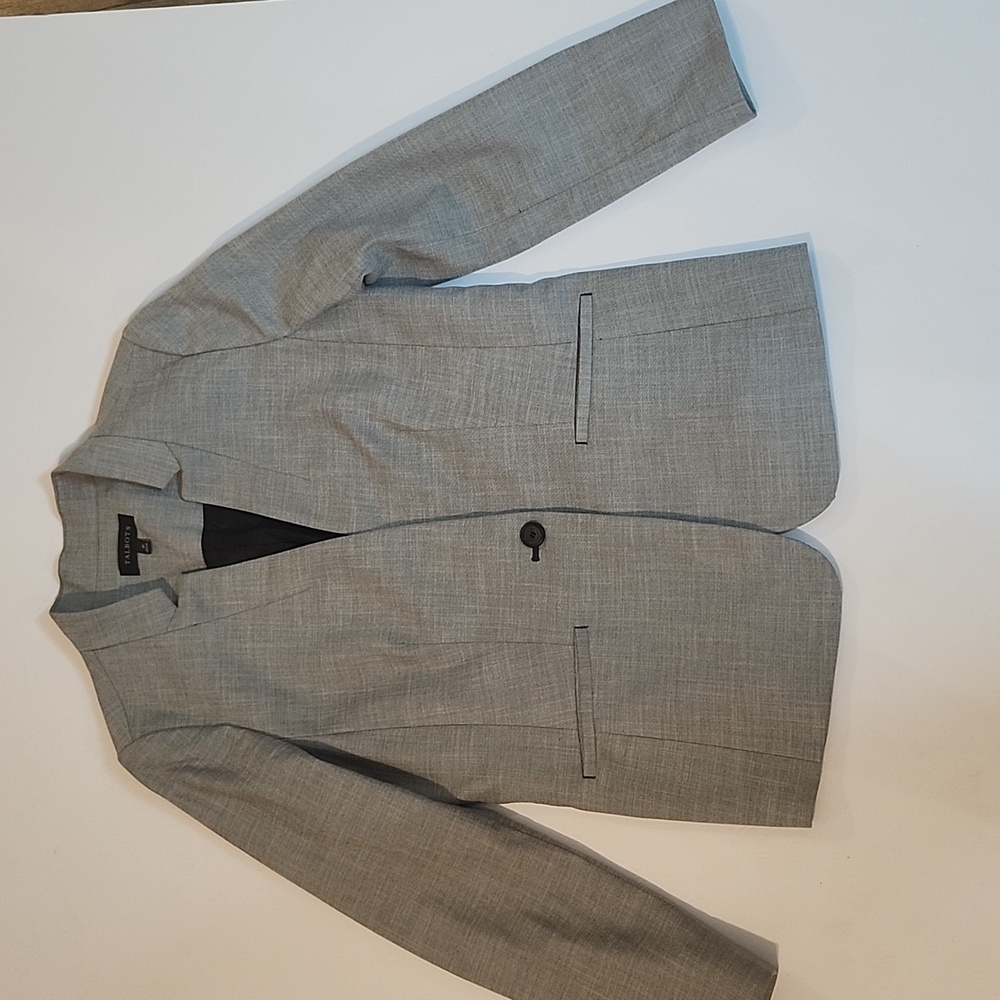 Talbots Gray Blazer With Structured Shoulders And… - image 2